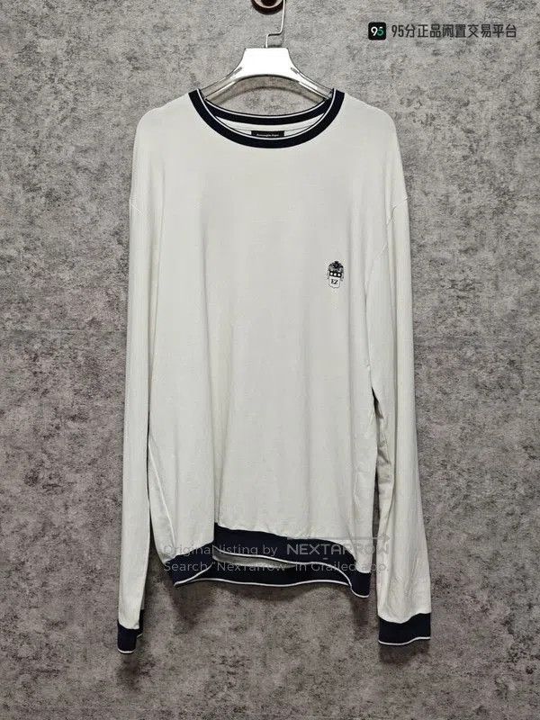 Ermenegildo Zegna Zegna Classic Logo Round Neck Long Sleeve T. Size US M / EU 48-50 / 2 - 5 Thumbnail