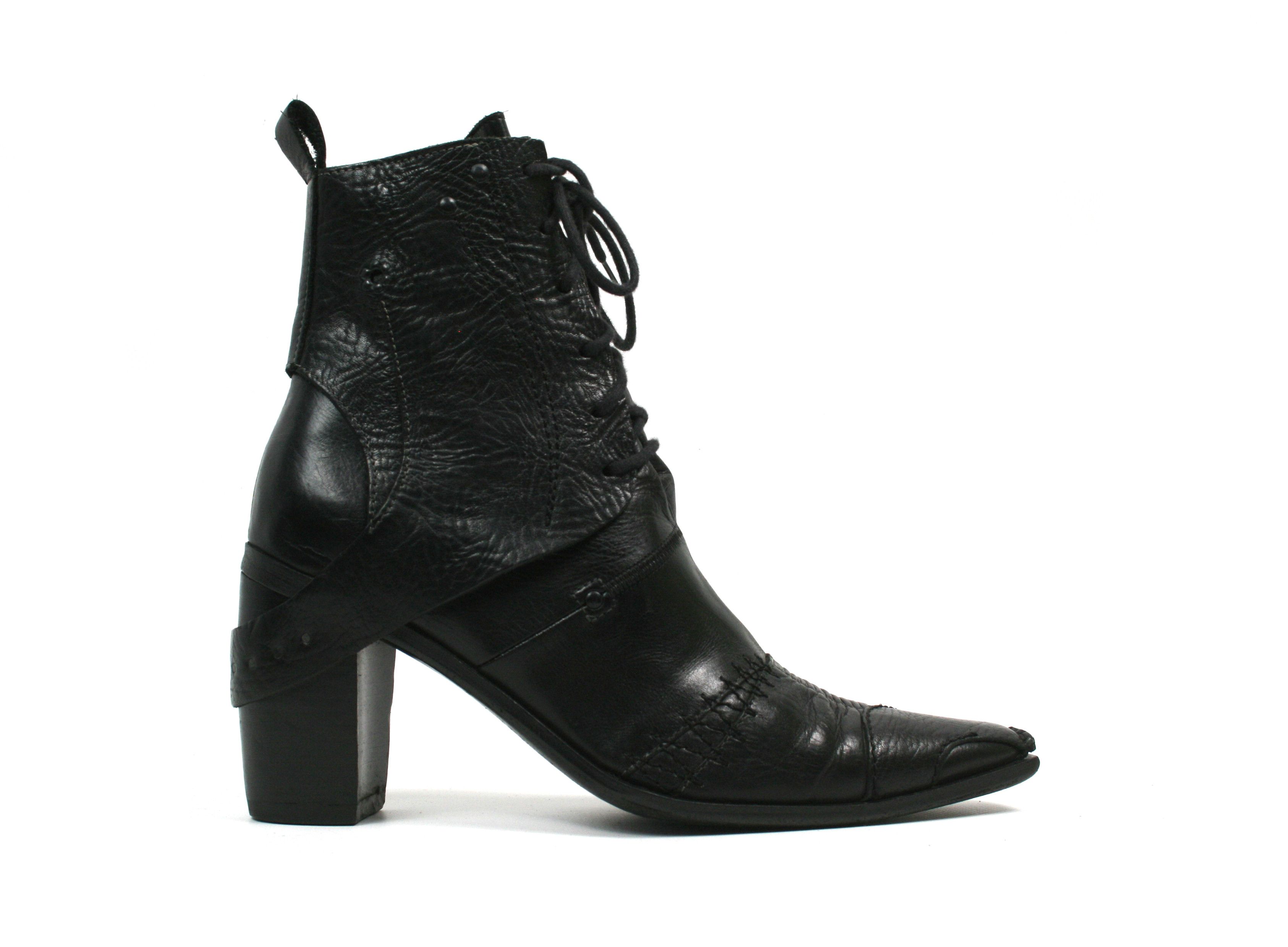 00S Square Toe Cossack Punk Avant Garde Y2K Boots