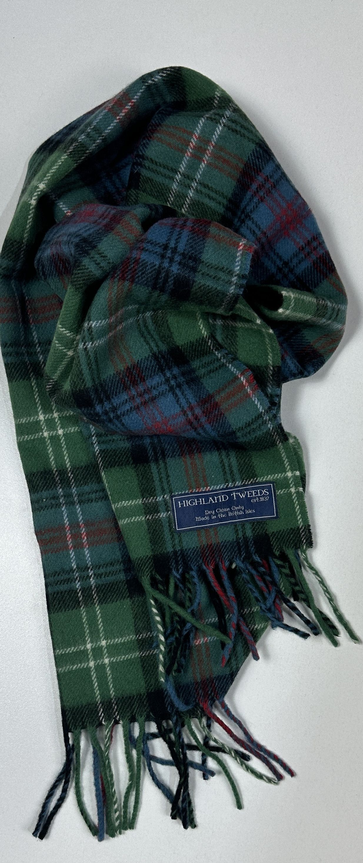 Highland Highland Tartan Tweeds 100 % Wool scarf 30 x 135 cm Size ONE SIZE - 2 Thumbnail