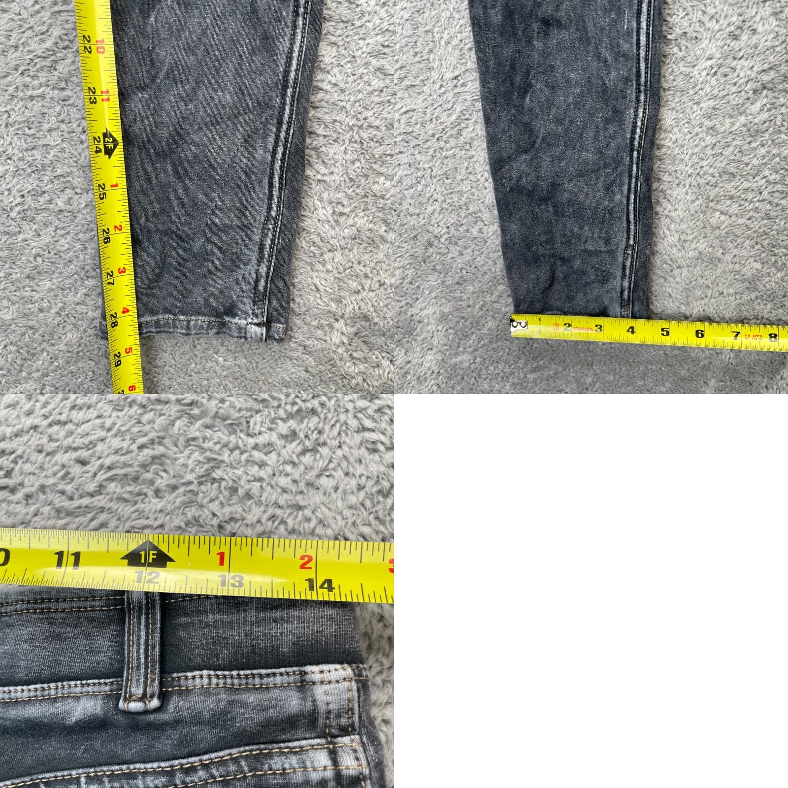 Hard Tail Hard Tail Forever Jeans Womens Medium Gray Skinny Leg Denim Cotton Size 32" / US 10 / IT 46 - 8 Thumbnail