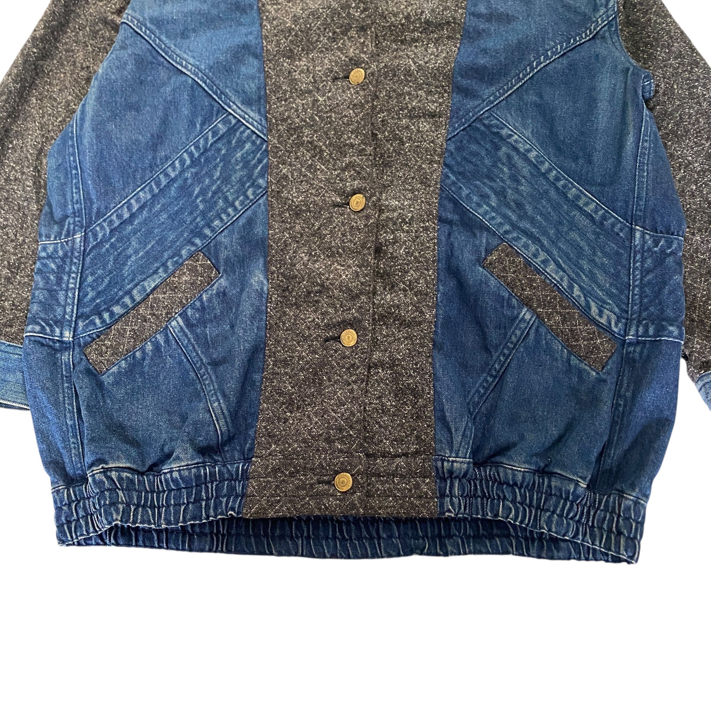 Issey Miyake × mercibeaucoup Vintage Mercibeaucoup Denim Bomber Hybrid Jacket Size US S / EU 44-46 / 1 - 3 Thumbnail