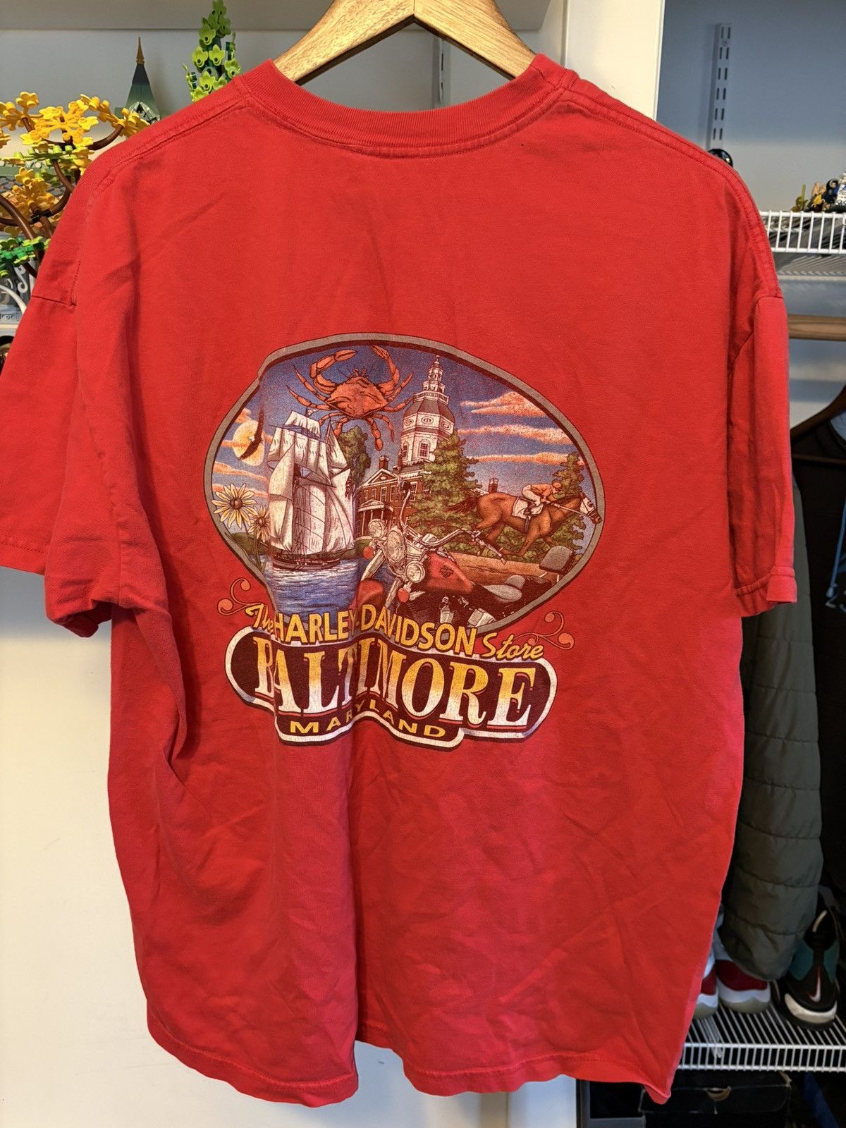 Harley Davidson Vintage Harley Davidson Baltimore, Maryland shirt Size US L / EU 52-54 / 3 - 3 Thumbnail