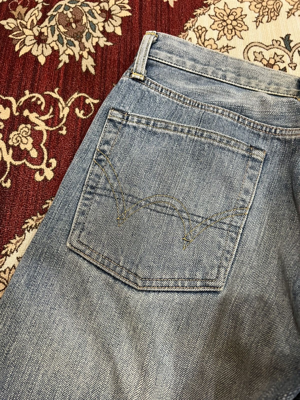 Edwin Vintage Edwin 505zx Selvedge Faded Jean Size US 31 - 12 Thumbnail