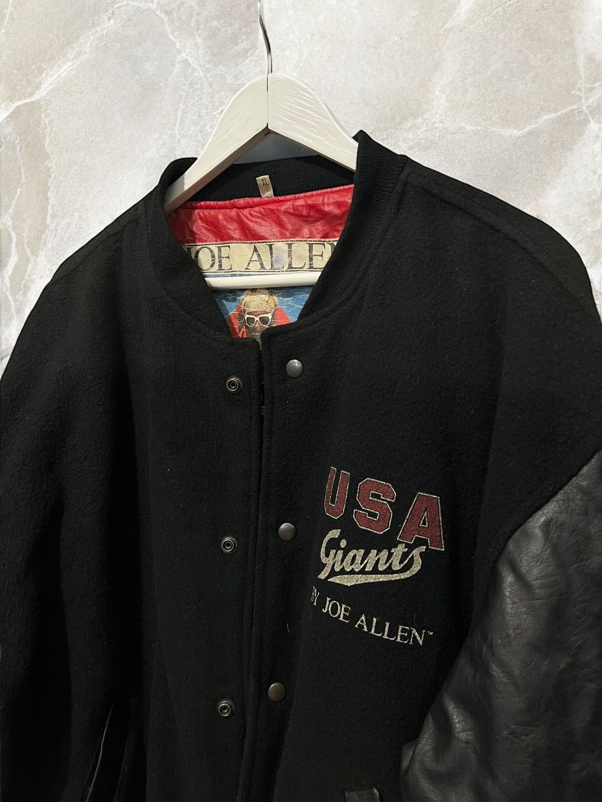 Vintage Vintage USA GIANTS Varsity BOMBER jacket WOOL ma1 Joe Allen Size US XL / EU 56 / 4 - 5 Thumbnail