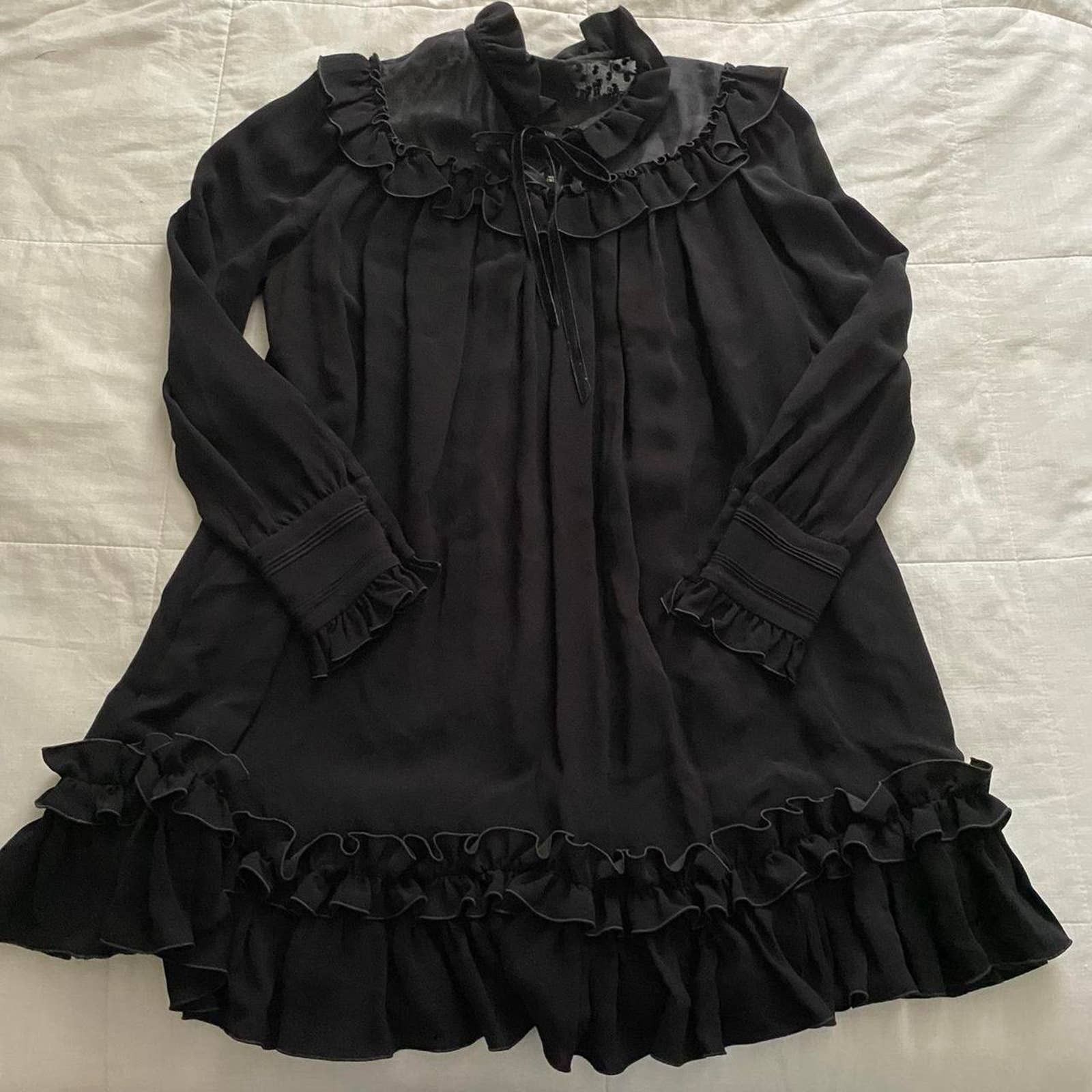 Marc Jacobs The Victorian Smock Marc Jacobs Black Dress size 2