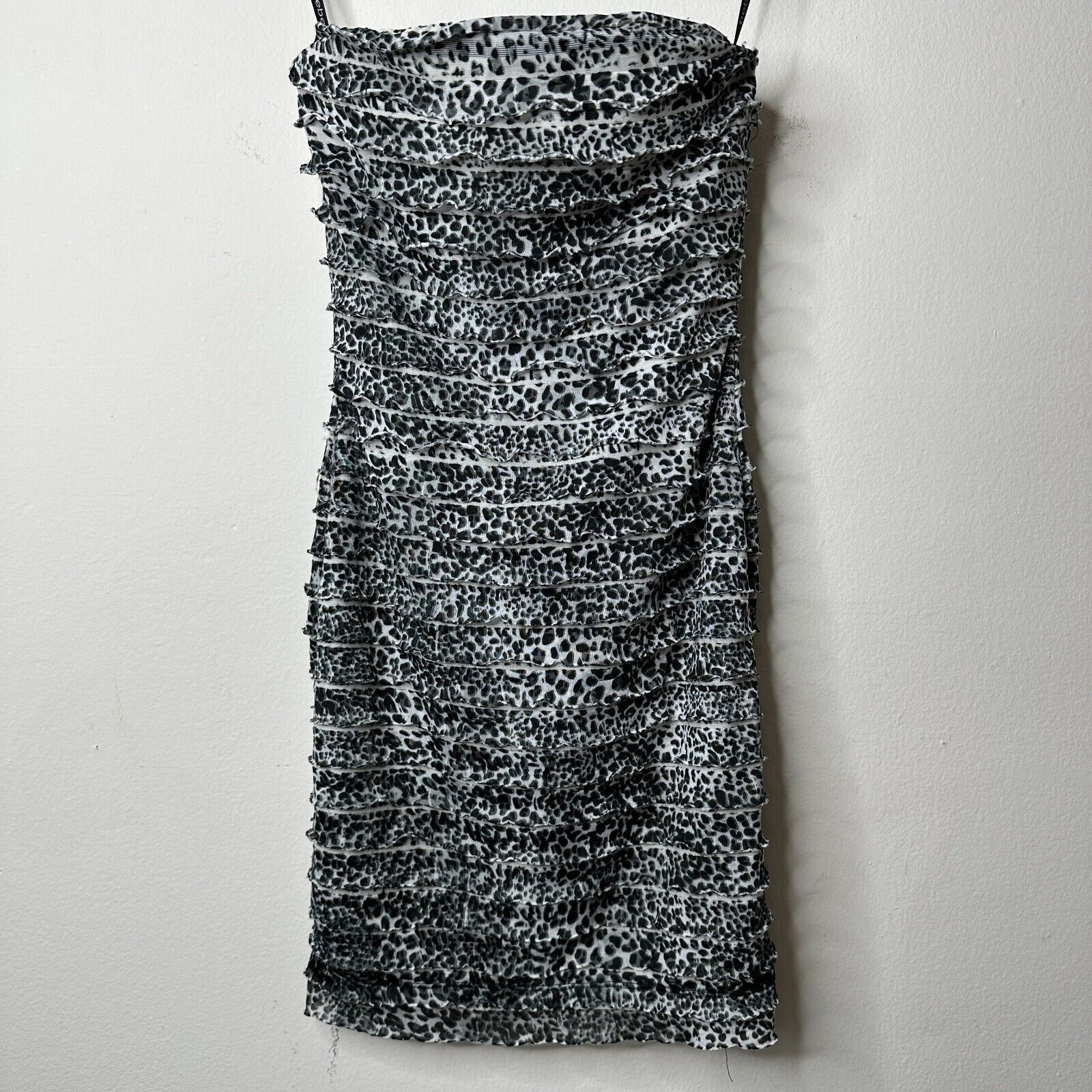 Bebe Bebe Leopard Tiered Mini Ruffle Bodycon Strapless Dress XS Size XS / US 0-2 / IT 36-38 - 13 Thumbnail