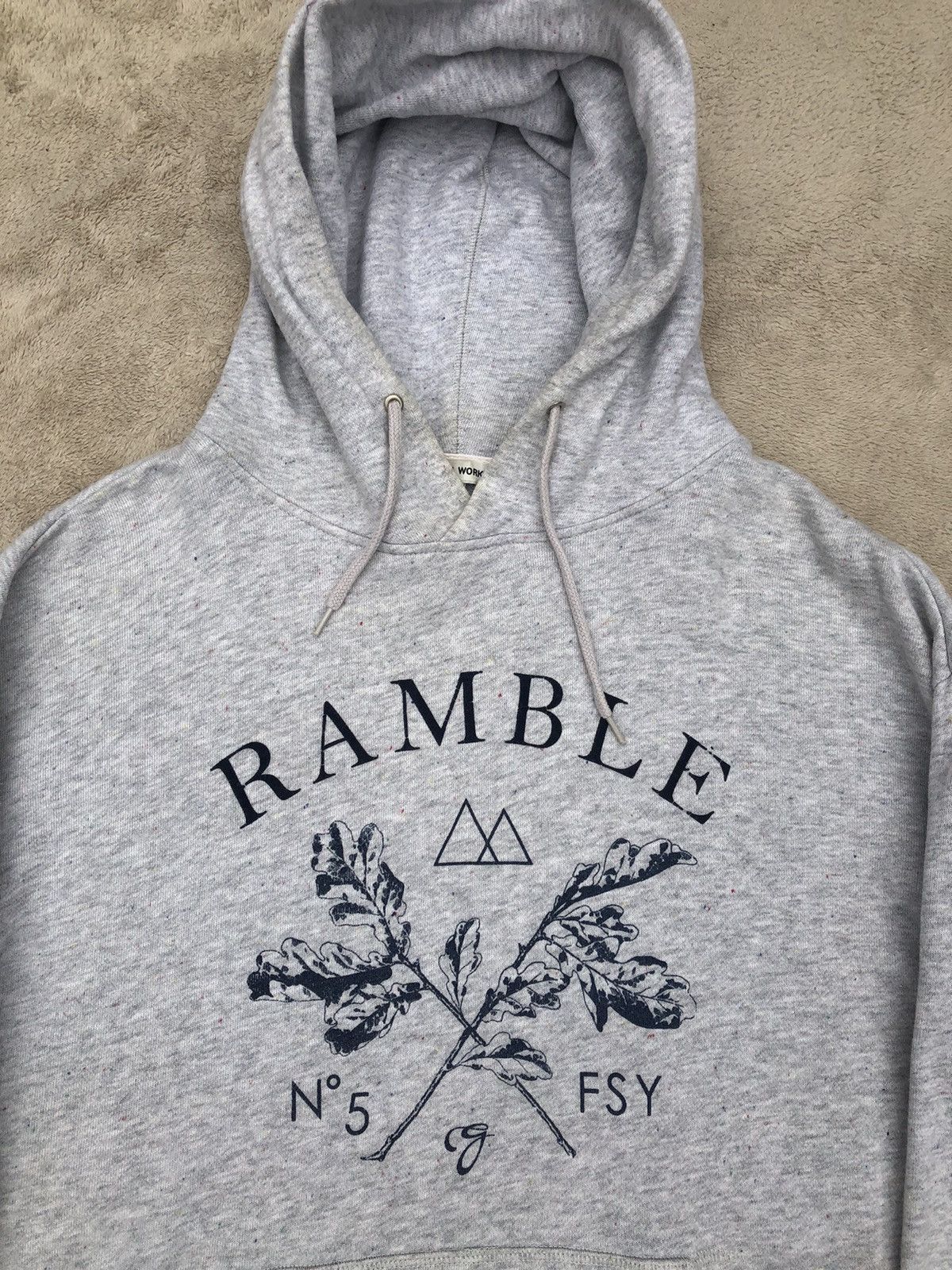 Global Work × Japanese Brand × Vintage Global Work Ramble Spellout Hoodie Size US L / EU 52-54 / 3 - 2 Thumbnail