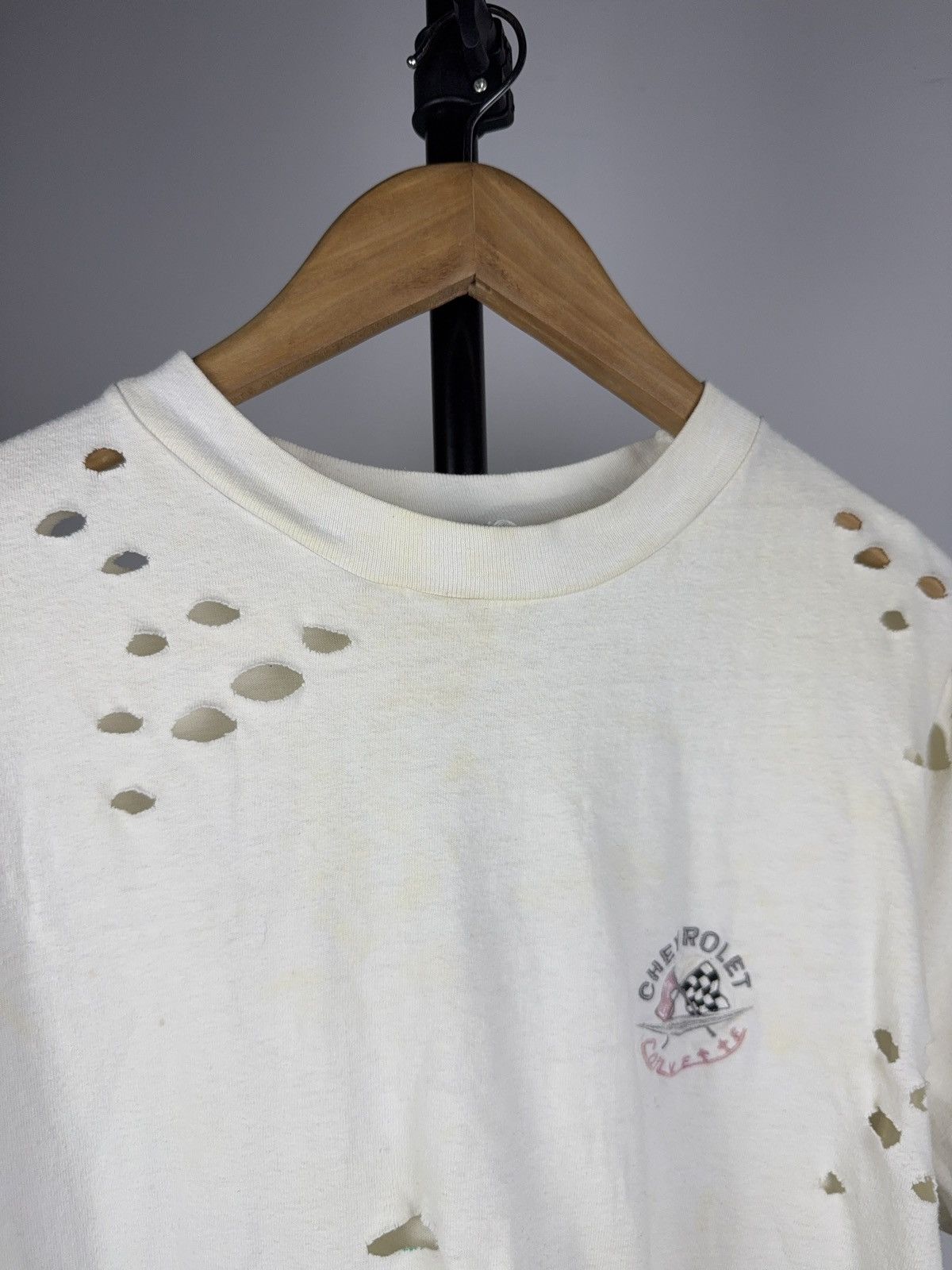 Vintage Vintage 90s Distressed Chevrolet Carvette Retro rare T Shirt Size US L / EU 52-54 / 3 - 9 Thumbnail