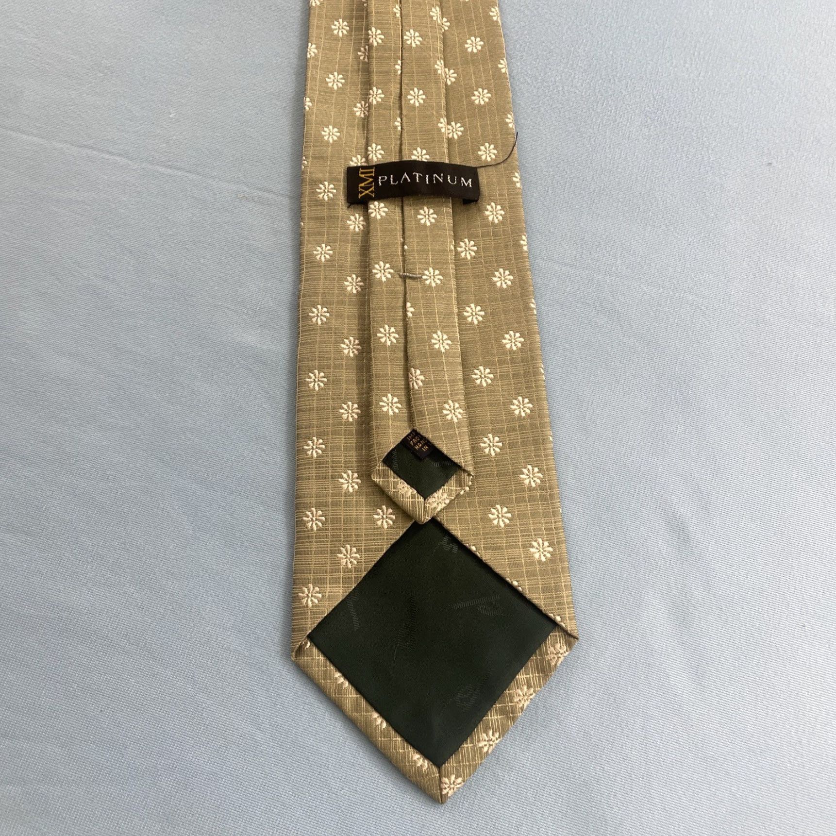 Vintage VINTAGE XMI Tie 100% Silk USA Light Green Necktie Business Formalwear 57"-60" Striped Classic Width Men Mens Size ONE SIZE - 7 Thumbnail