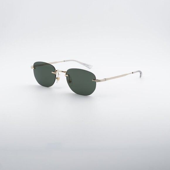 Montblanc Montblanc MB0303S 001 Sunglasses Gold Square Frame, Grey Size ONE SIZE - 1 Thumbnail