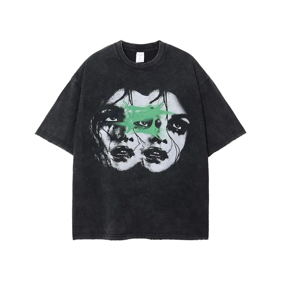Other Skull Print Graphic Washed T-Shirt Rock Punk Gothic style Size US L / EU 52-54 / 3 - 1 Thumbnail