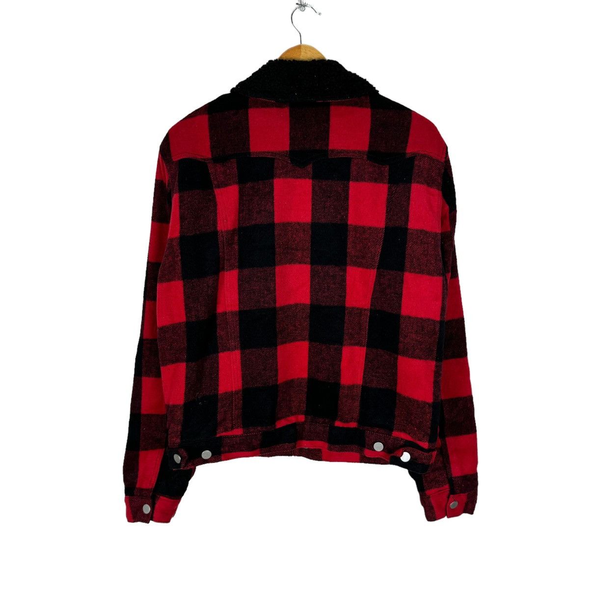 Japanese Brand ☀️MNML BIKERS RED TARTAN BUTTON JACKET Size US L / EU 52-54 / 3 - 9 Thumbnail