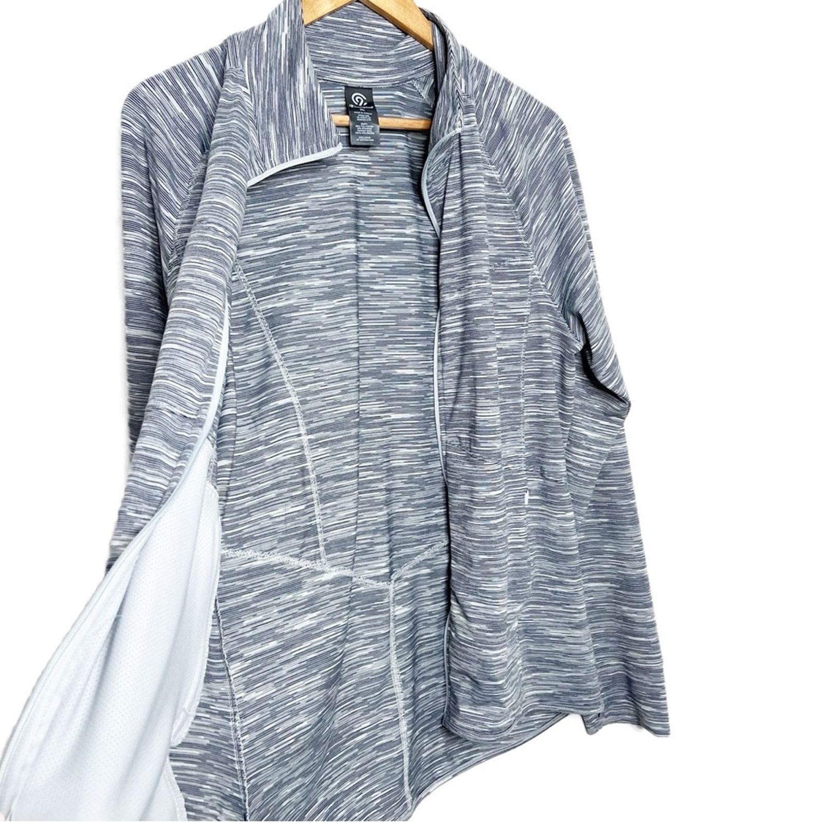 Champion Champion Women's Heather Grey Full Zip Athletic Jacket Size XL / US 12-14 / IT 48-50 - 9 Thumbnail