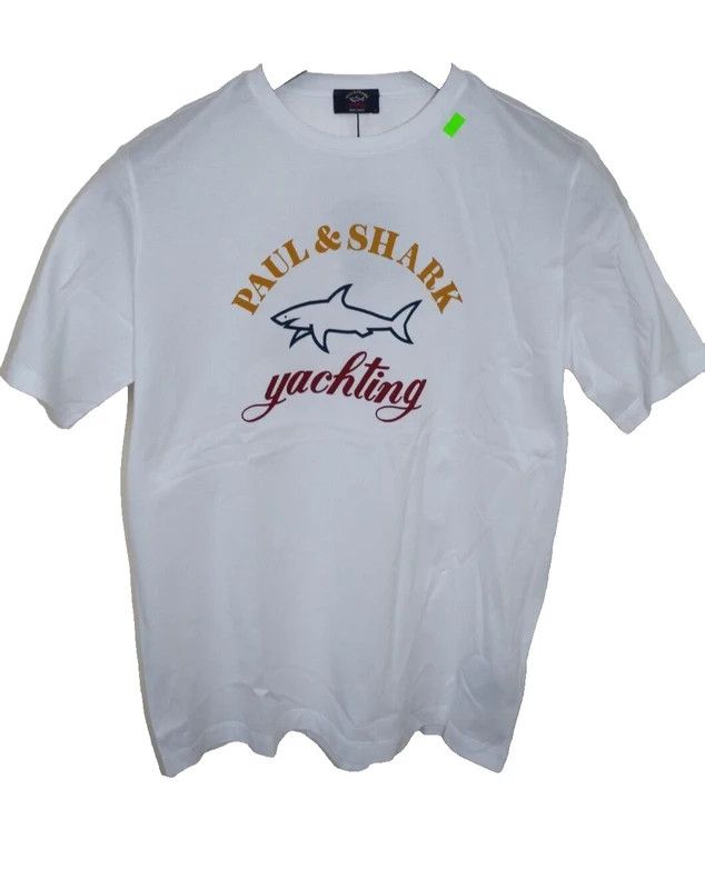 Paul & Shark RRP300€ PAUL&SHARK NWT sz M T-shirt Yachting White Logo Size US M / EU 48-50 / 2 - 1 Thumbnail