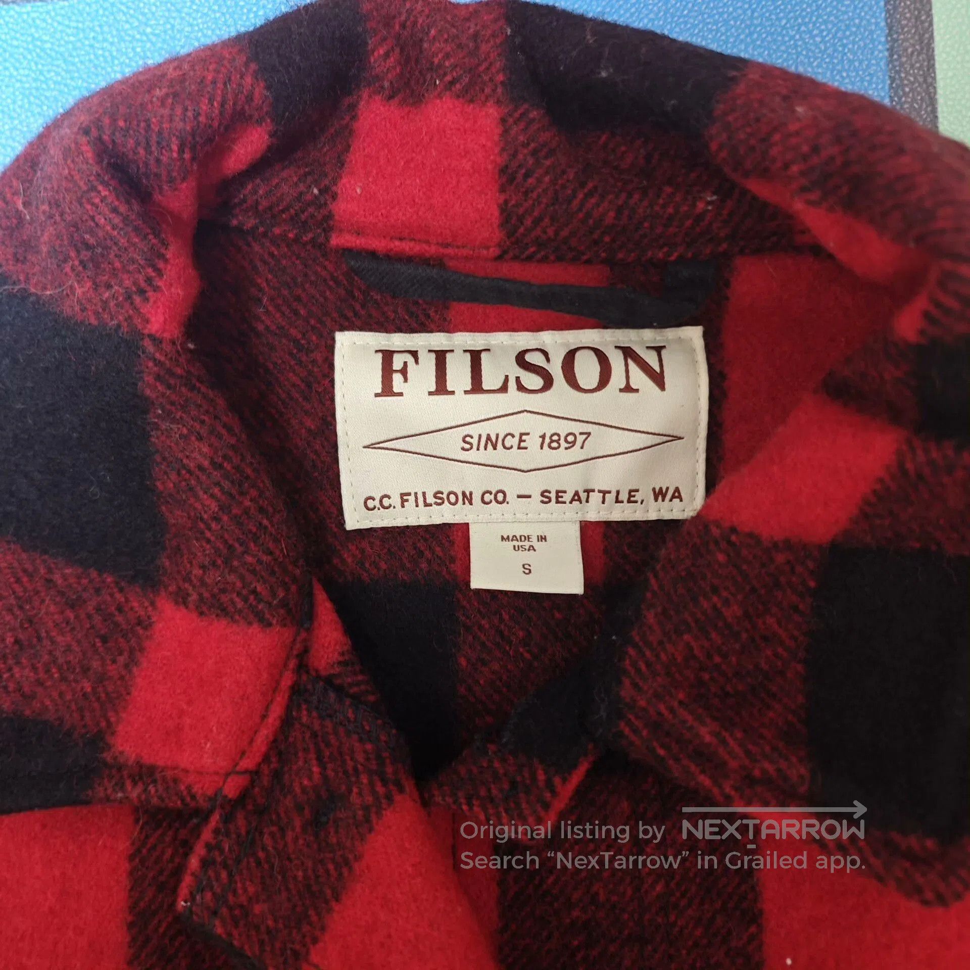 Filson FILSON Red Black Plaid Wool Cruiser Jacket S. Size US S / EU 44-46 / 1 - 2 Thumbnail