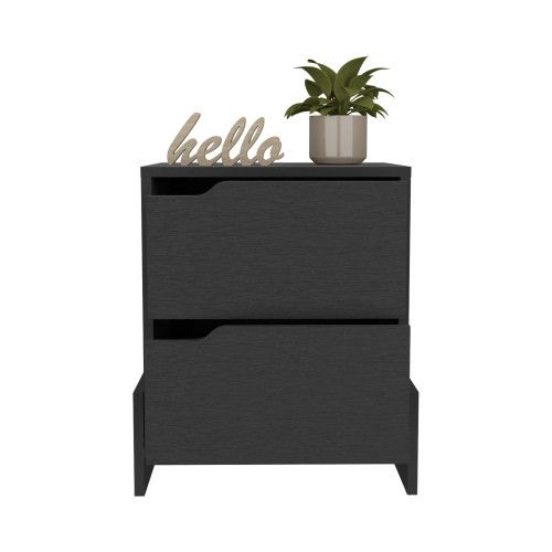 Designer × Homemade Nightstand Brookland, Bedside Table with Double Drawers and Size US L / EU 52-54 / 3 - 8 Thumbnail