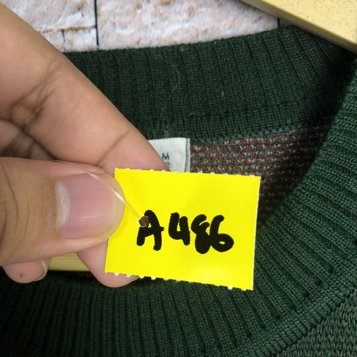 Homespun Knitwear Lhadorian Green art vintage Knitwear #A486 Size S / US 4 / IT 40 - 11 Thumbnail