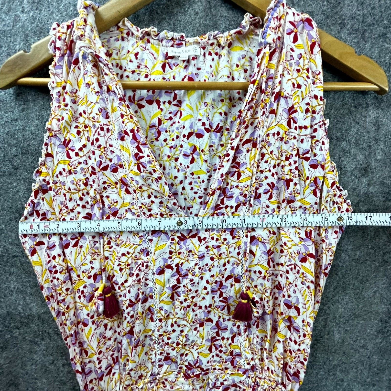 Poupette St Barth Poupette St Barth Clara Dress Small Purple Ruffle Smocked Size S / US 4 / IT 40 - 5 Thumbnail