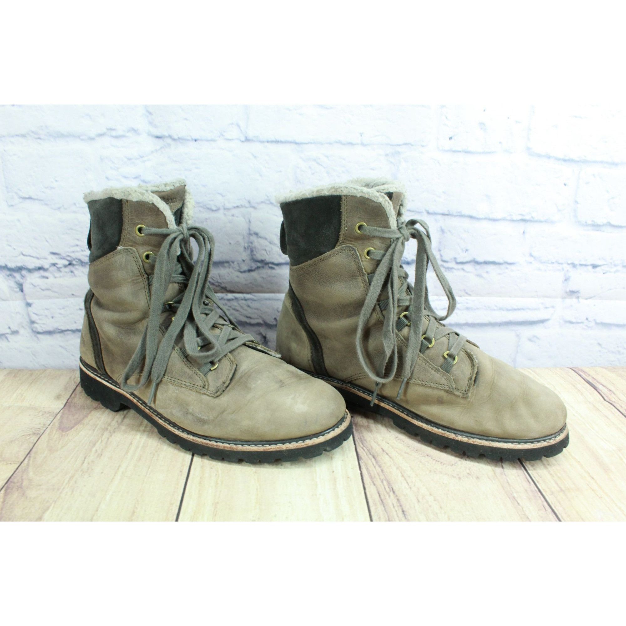 L.L. Bean LL Bean Women's Brown Leather Fleece Lined Cozy Boots Size US 9.5 / IT 39.5 - 2 Thumbnail