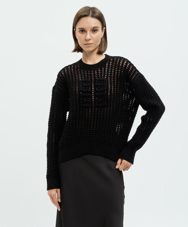 Givenchy o1y0925 Crewneck Sweater in Black Size S / US 4 / IT 40 - 3 Thumbnail