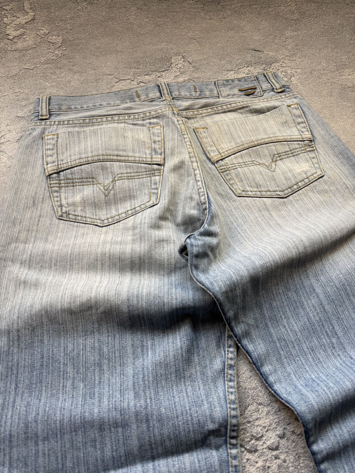 Diesel Y2K Flare Opium LGB Style Diesel Distressed Denim Jeans Size US 32 / EU 48 - 3 Thumbnail