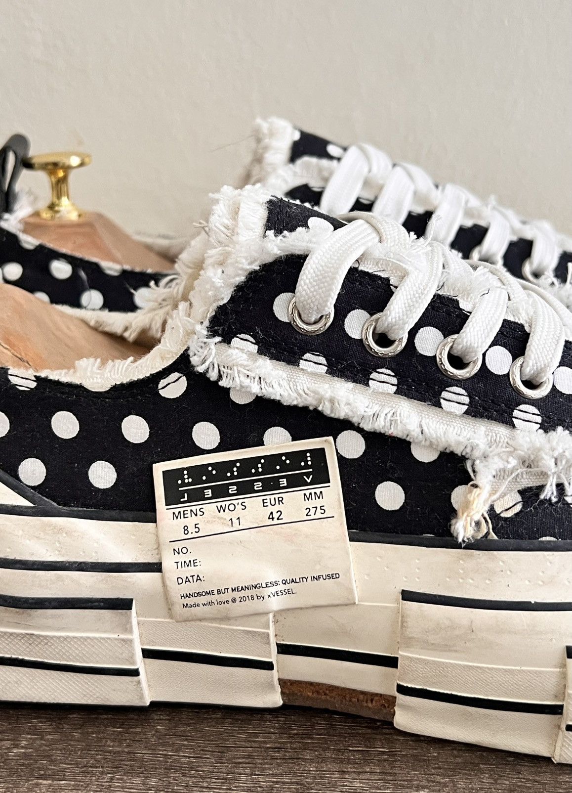Yohji Yamamoto × xVESSEL G.O.P. Lows Black/white Chunkies Size US 8.5 / EU 41-42 - 6 Thumbnail