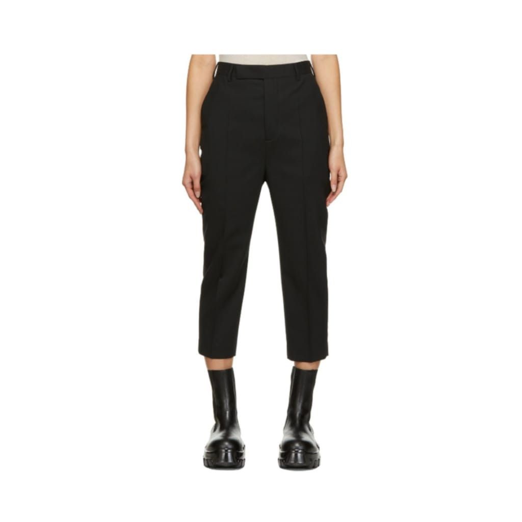 Rick Owens o1y0126 Casual Pant in Black Size 26" / US 2 / IT 38 - 1 Thumbnail