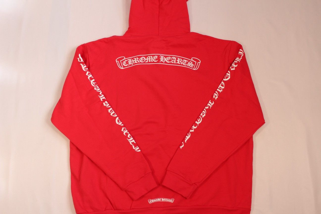 Chrome Hearts Chrome Hearts Red Scroll Hoodie Size US XL / EU 56 / 4 - 4 Thumbnail
