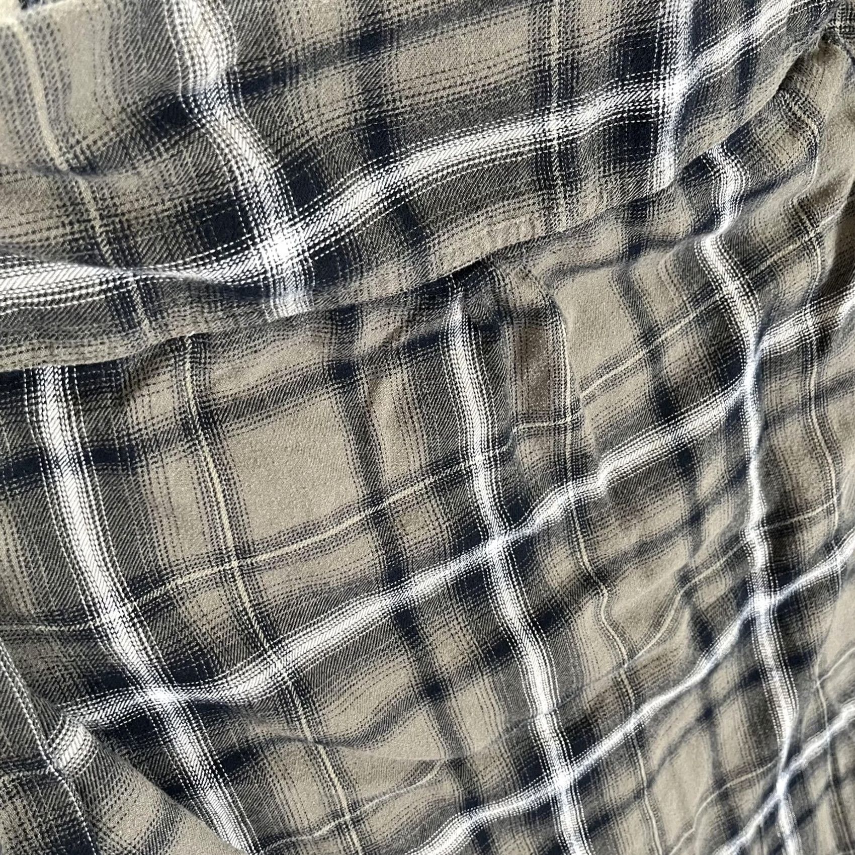Mossimo Mossimo Supply Co Shirt Womens L Green Plaid Button Front Long Sleeve Boyfriend Size L / US 10 / IT 46 - 7 Thumbnail
