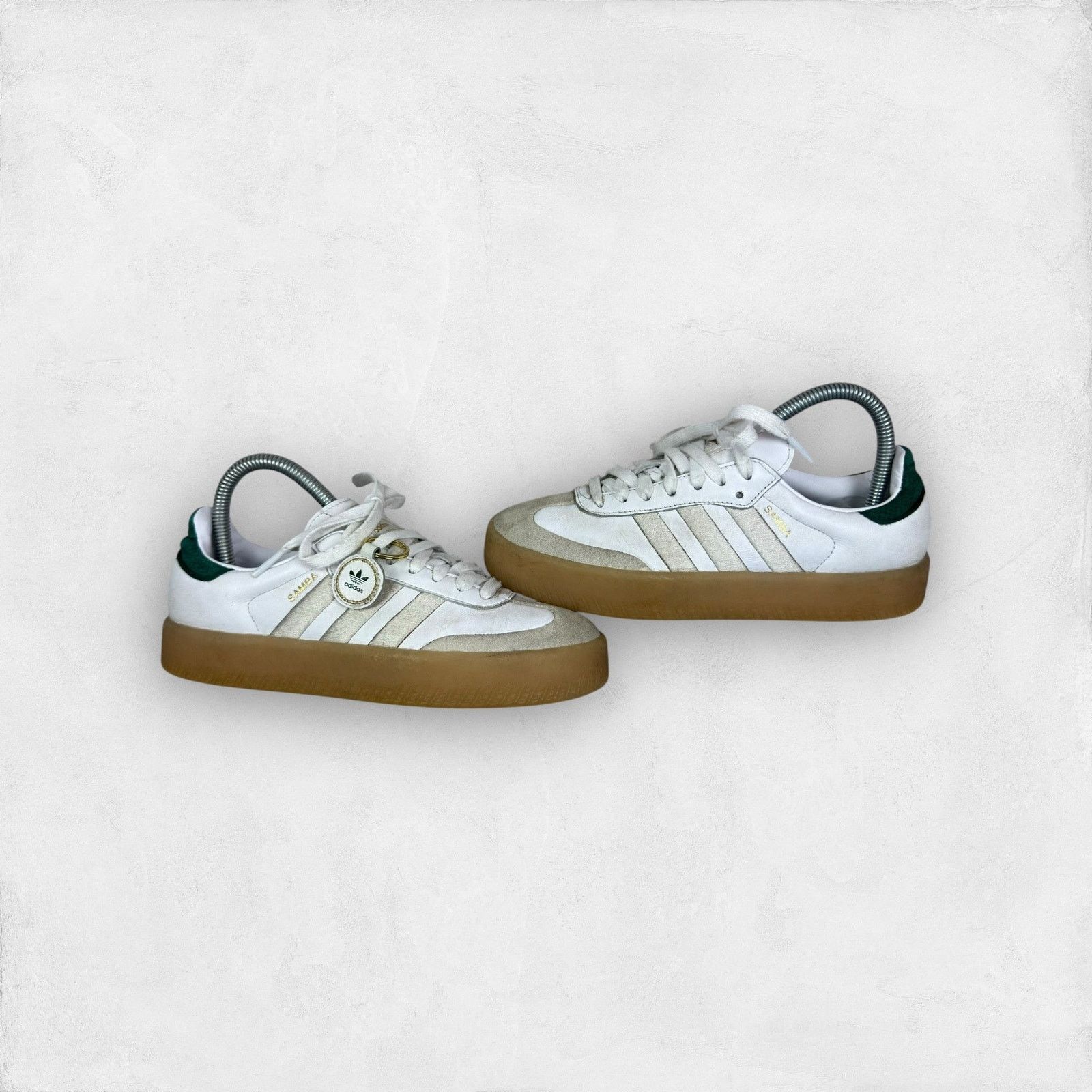 adidas gazelle silver green womens Women's Samba White/Black/Red – Tradehome Shoes main image 0