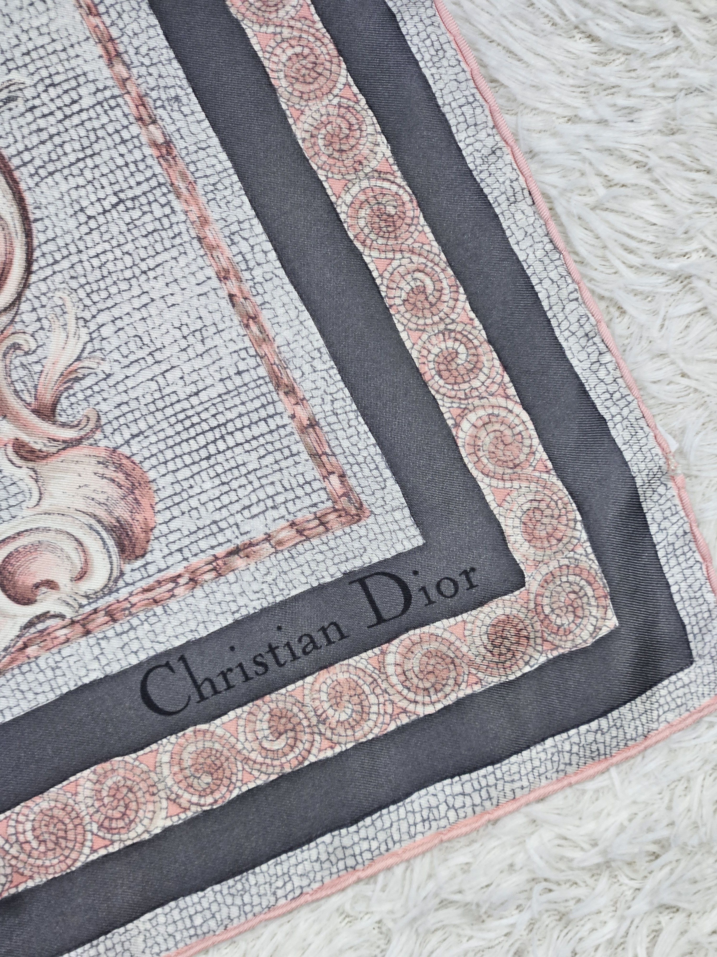 Christian Dior Monsieur Christian Dior Silk Scarf Size ONE SIZE - 3 Thumbnail