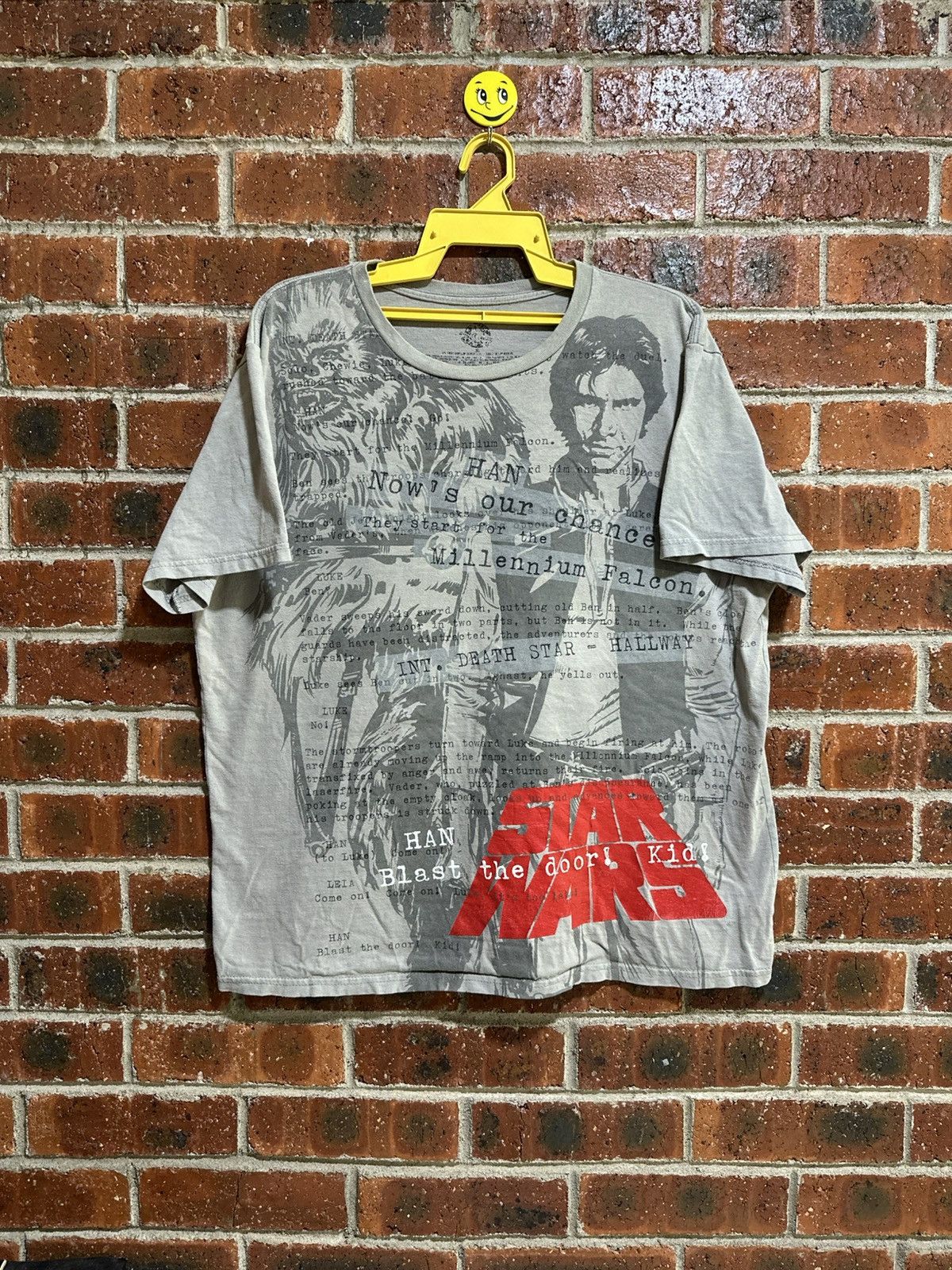 Star Wars × Vintage Vintage Star Wars Han Blast The Door Kid Over Print Tee Size US XL / EU 56 / 4 - 1 Thumbnail