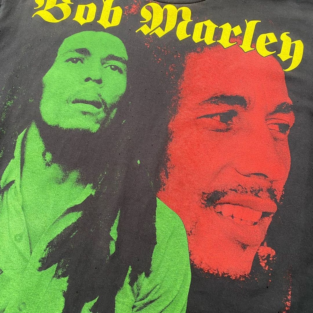 Band Tees × Vintage Bob Marley One Love Bootlegtee Size US XL / EU 56 / 4 - 2 Thumbnail