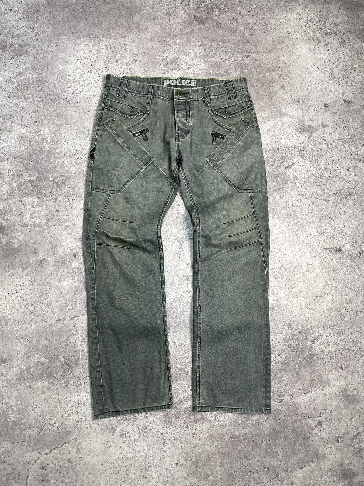 Vintage Vintage Distressed Y2K Police Cargo Jeans Pants Size US 34 / EU 50 - 4 Thumbnail
