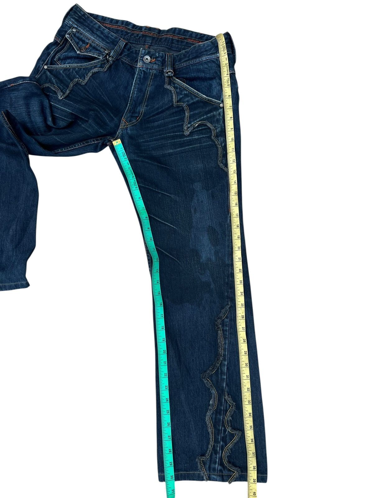 Nicole Club Nicole Club For Men Oily Waxed Denim Jeans Size US 31 - 6 Thumbnail