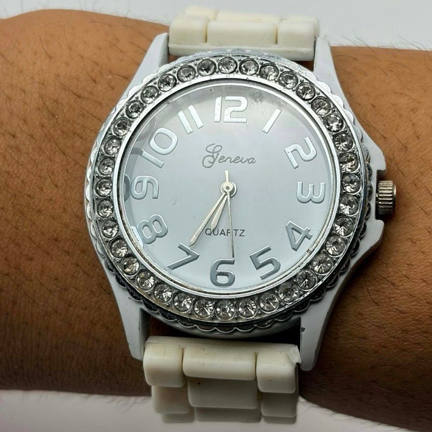 Geneva White Geneva Men’s Watch Size ONE SIZE - 2 Thumbnail