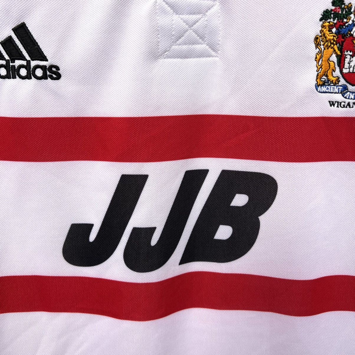 Adidas ADIDAS RUGBY LEAGUE WIGAN WARRIORS 2000/2001 SHIRT JERSEY Size US L / EU 52-54 / 3 - 6 Thumbnail