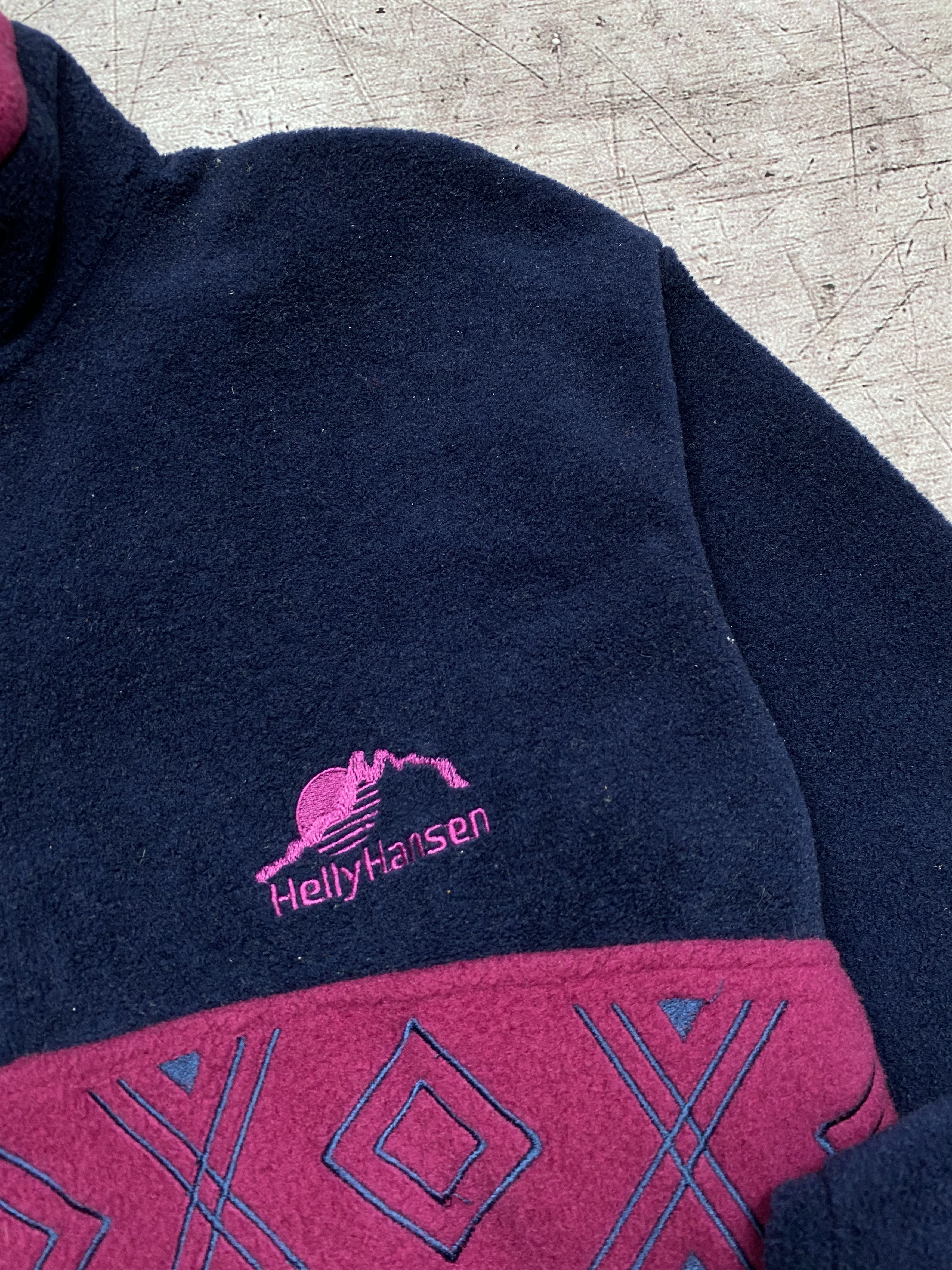 Helly Hansen × Vintage Helly Hansen 90s Vintage 1\4 Zip Fleece Hoodie Jacket Size US M / EU 48-50 / 2 - 3 Thumbnail