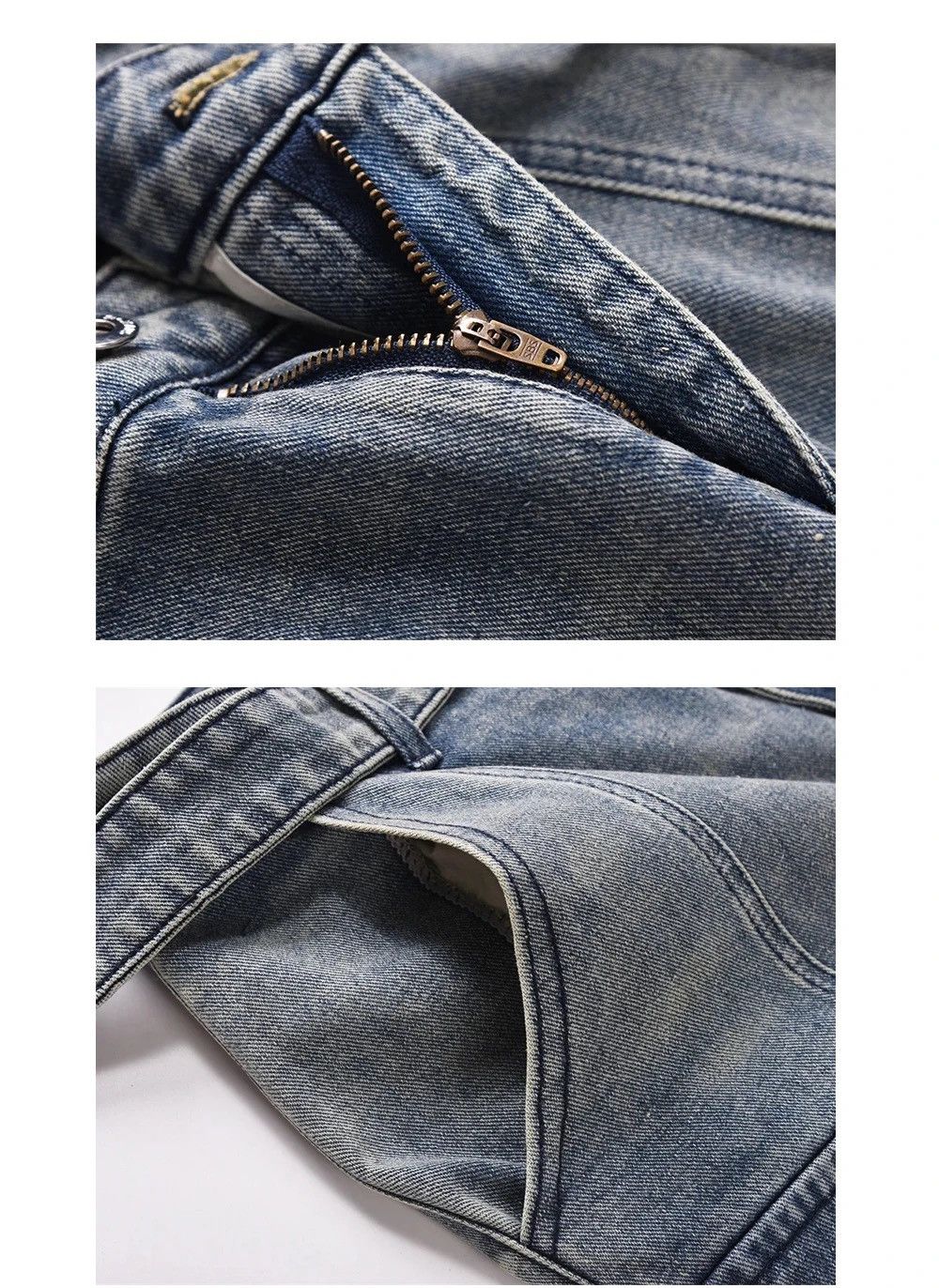 Japanese Brand × Jean Vintage street washed micro-flared jeans Size US 32 / EU 48 - 6 Thumbnail