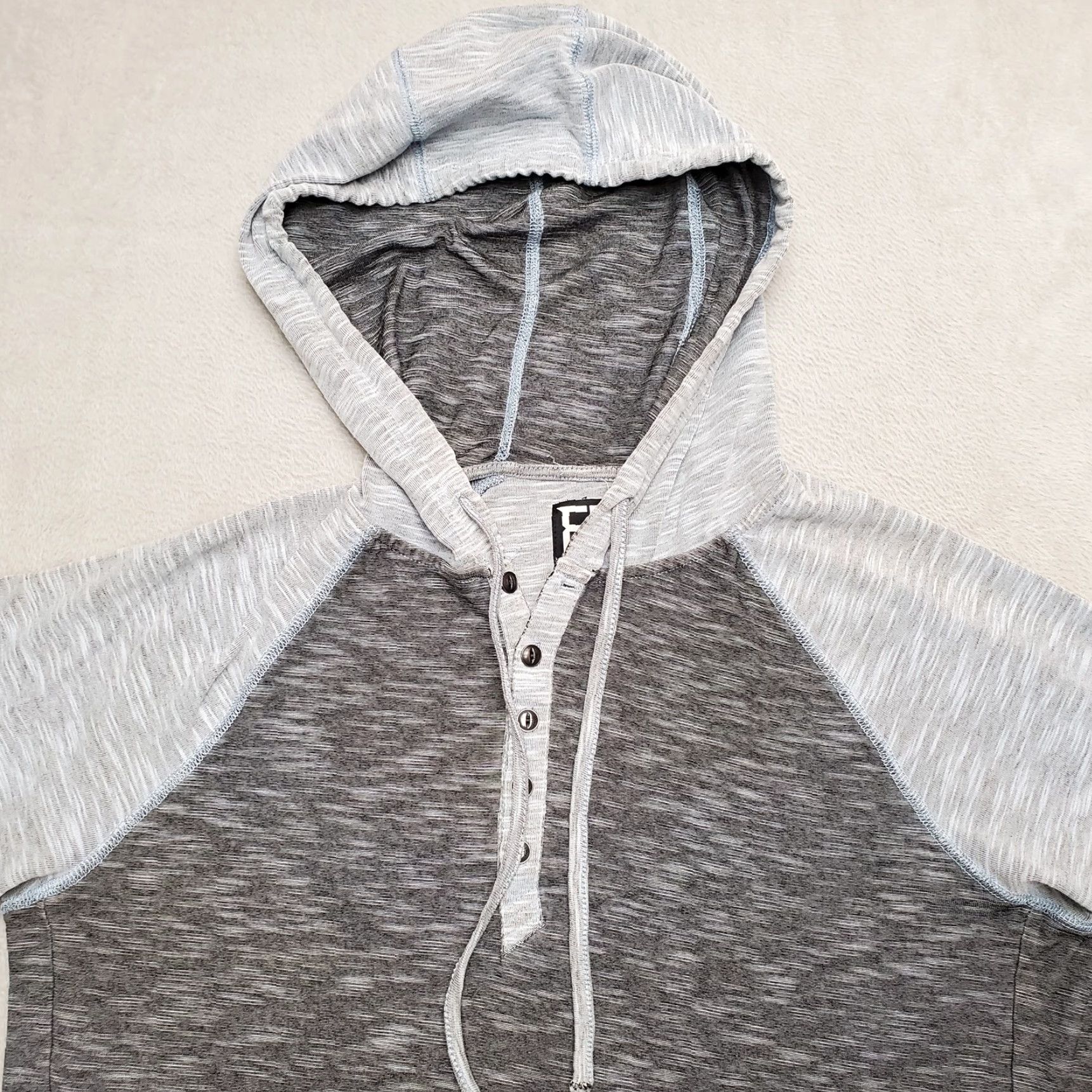 Vintage Fox Hoodie Shirt Womens Large Gray Hooded Lightweight Skate Outdoor Pullover Size L / US 10 / IT 46 - 3 Thumbnail