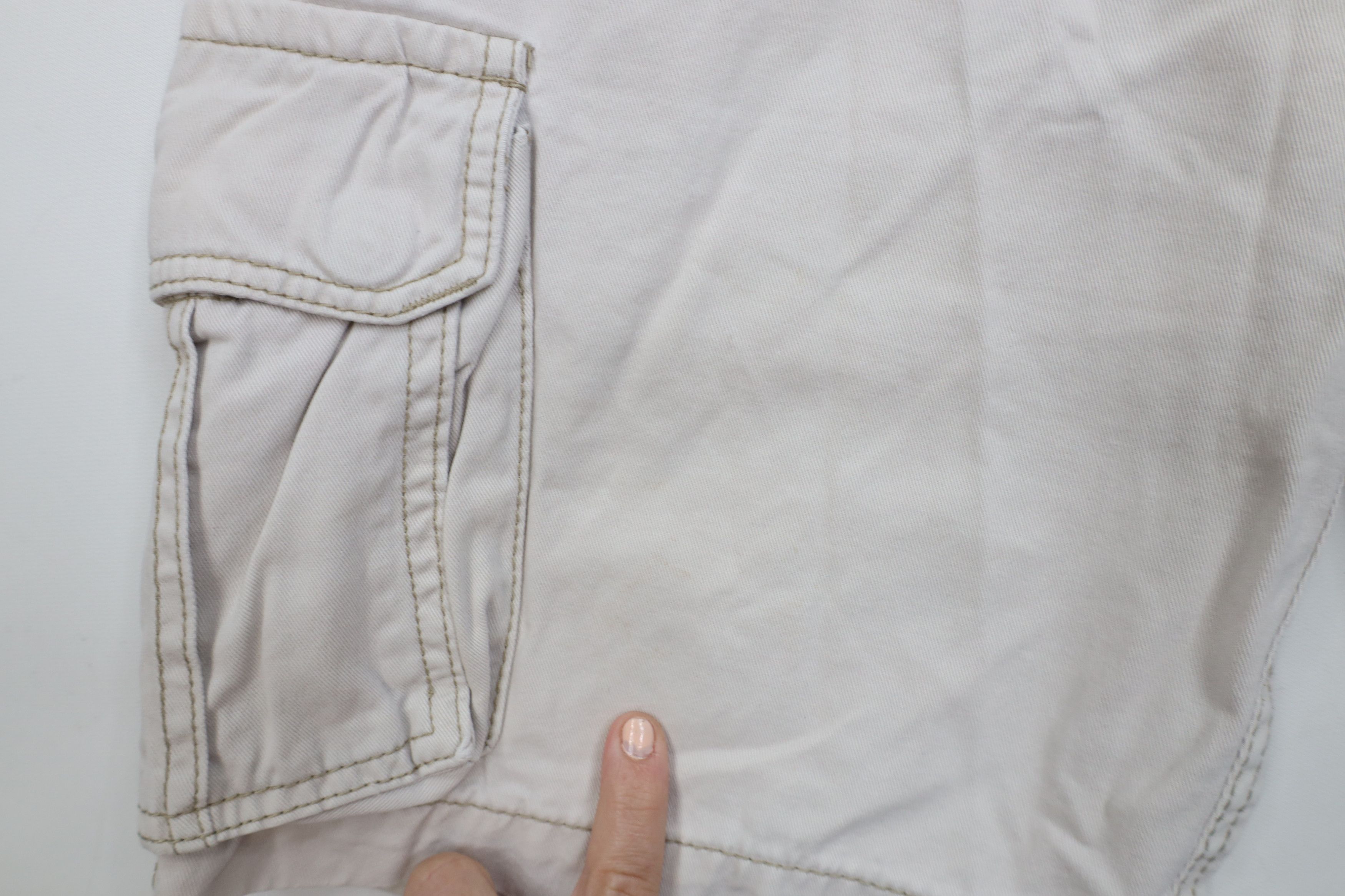 Aeropostale Vintage Aeropostale Heavyweight Cargo Shorts Beige Cotton Size US 30 / EU 46 - 5 Thumbnail