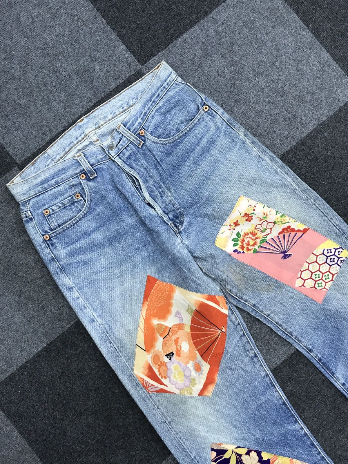 Levi's VL207 Vintage Levis 501xx Medium Wash Custom Jeans Size US 30 / EU 46 - 2 Thumbnail