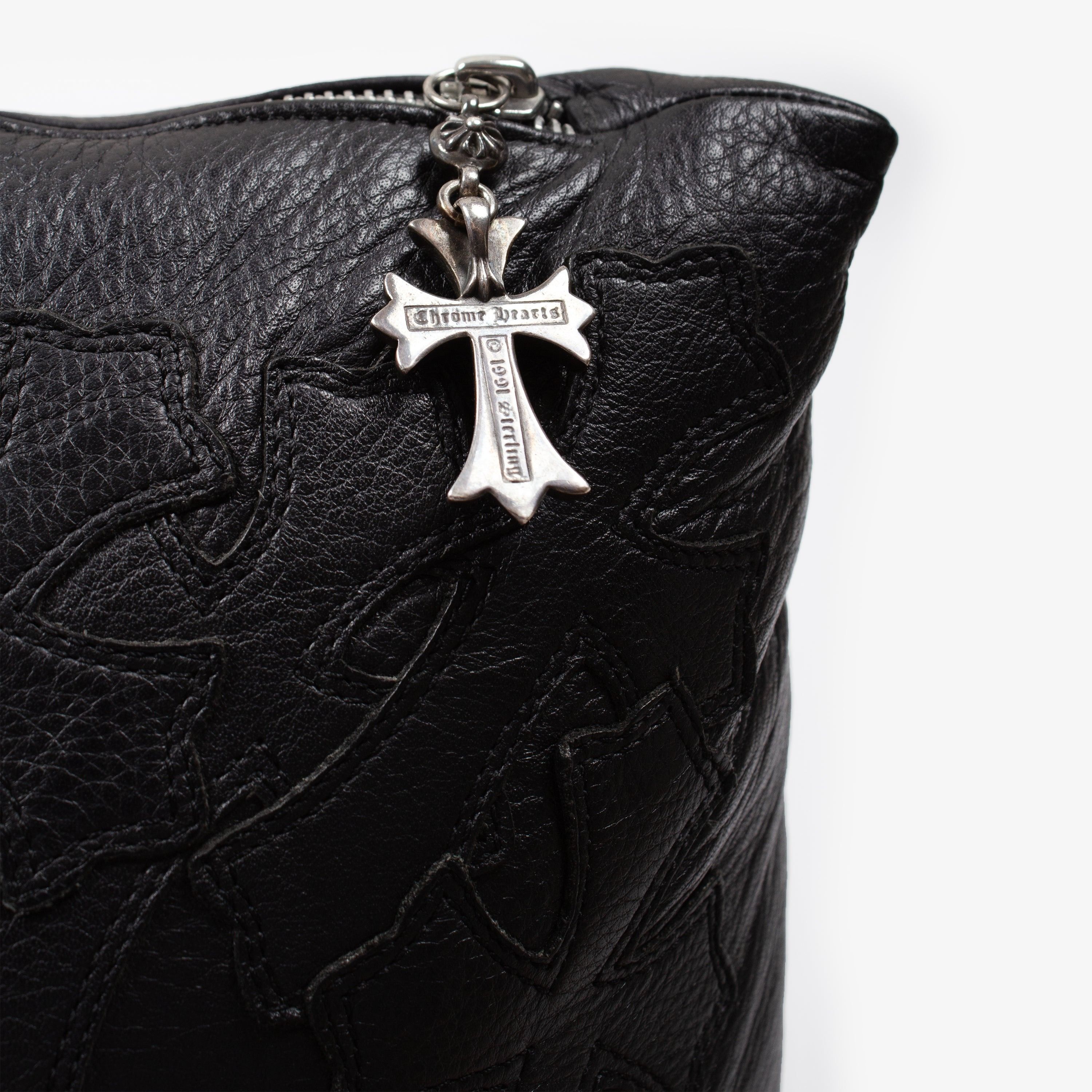 Chrome Hearts CHROME HEARTS BLACK CROSS PATCH LEATHER PILLOW XL Size ONE SIZE - 8 Thumbnail