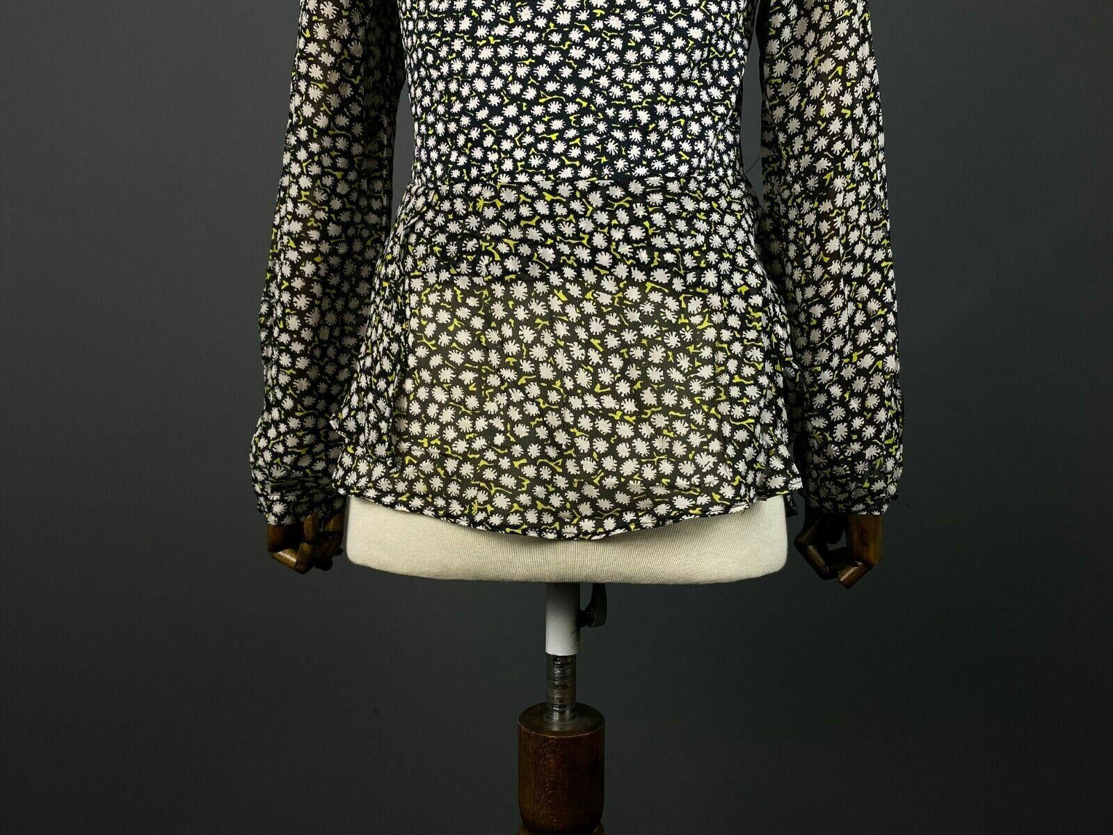 Designer Ladies Dorothee Schumacher Floral Cotton Silk Blouse Size 3 Size M / US 6-8 / IT 42-44 - 7 Thumbnail