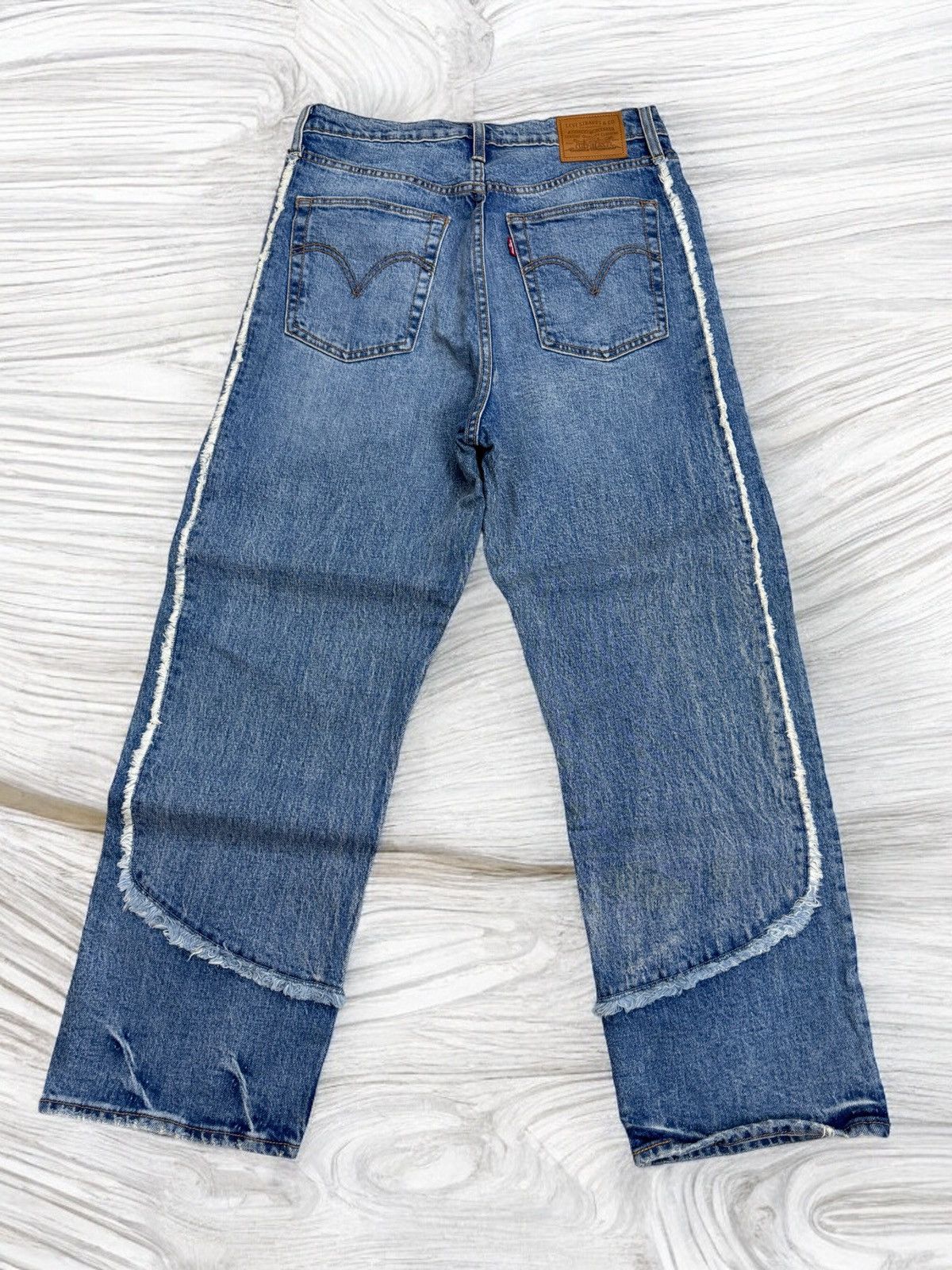 Levi's × Levi's Vintage Clothing Levi's 501 Ribcage Butterfly Button Reconstructed Jeans Size US 30 / EU 46 - 2 Thumbnail
