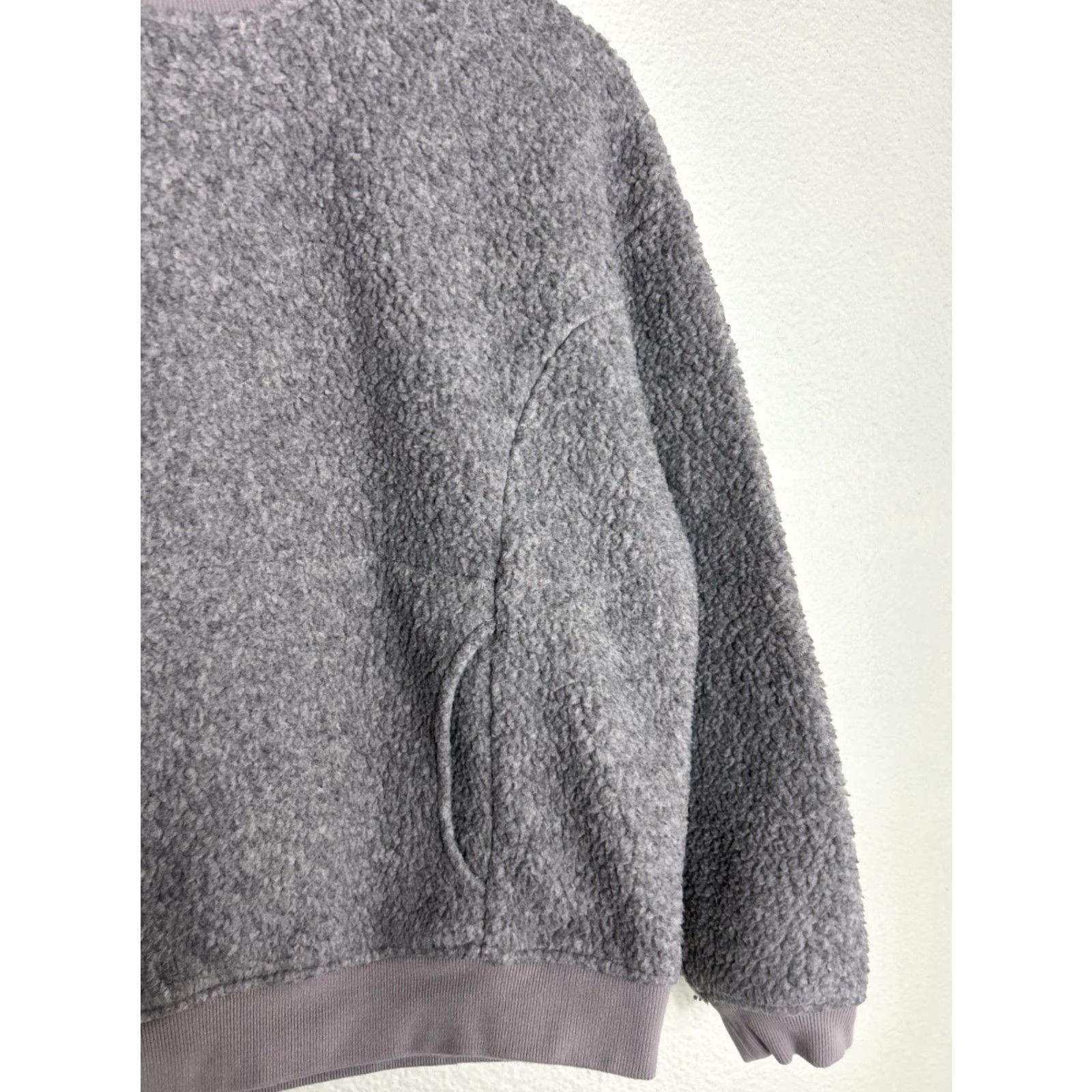 Madewell Madewell Sweatshirt Crewneck Fleece Pullover Polartec Small Gray Women Pocket Size S / US 4 / IT 40 - 4 Thumbnail