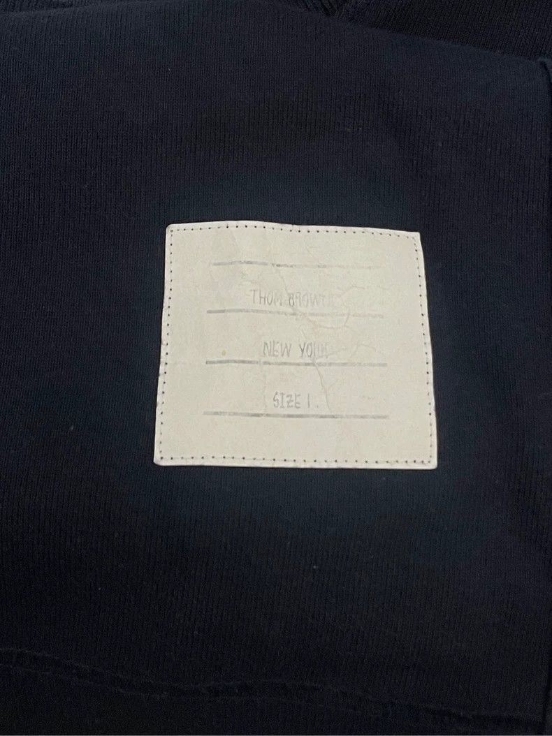 Thom Browne Thom browne Dark blue four-striped round-neck sweatshirt 25 Size US S / EU 44-46 / 1 - 5 Thumbnail
