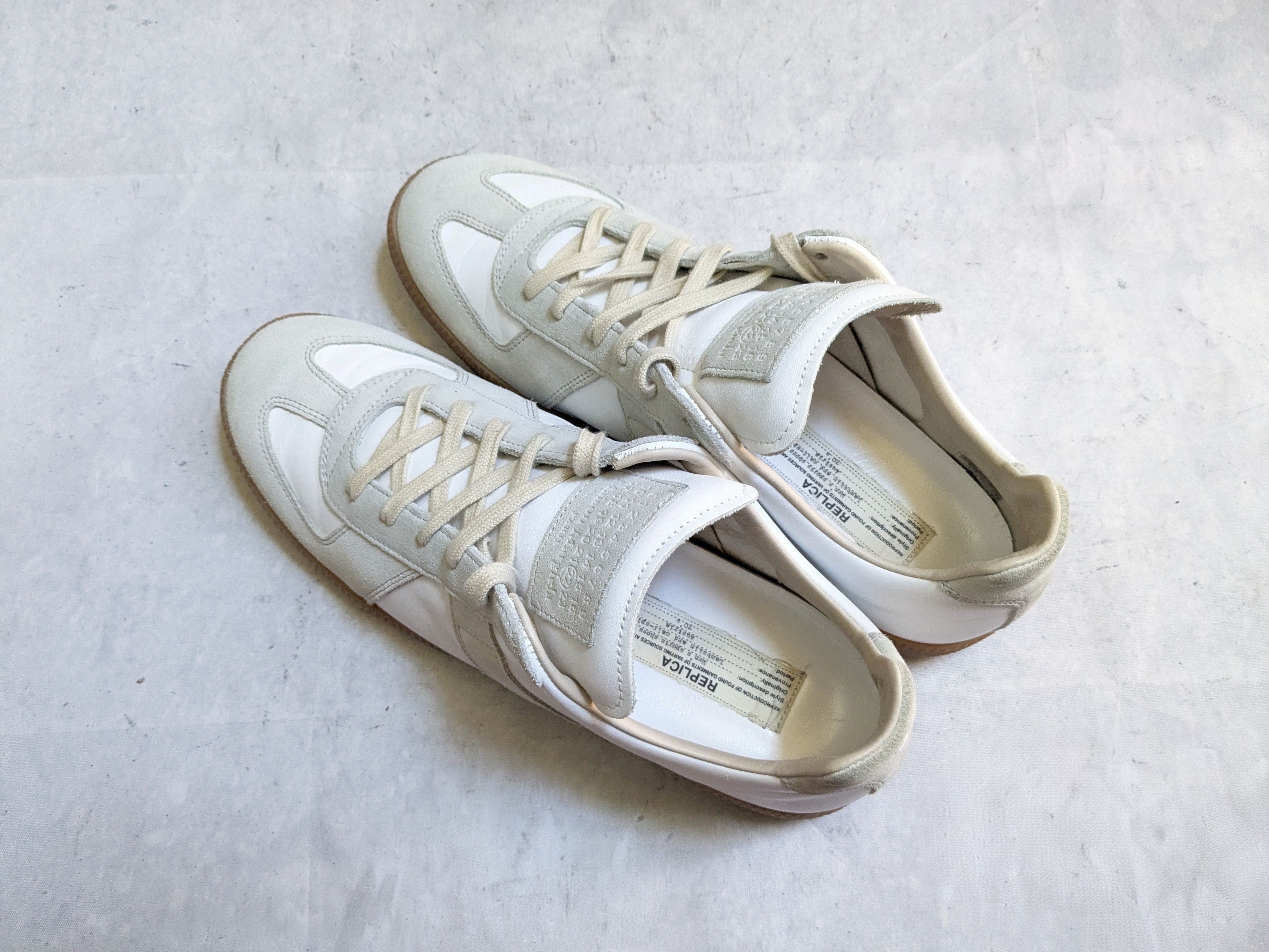 Maison Margiela Maison Margiela Replica GAT White Gray 10 43 Low Tops Gum Size US 10 / EU 43 - 14 Thumbnail