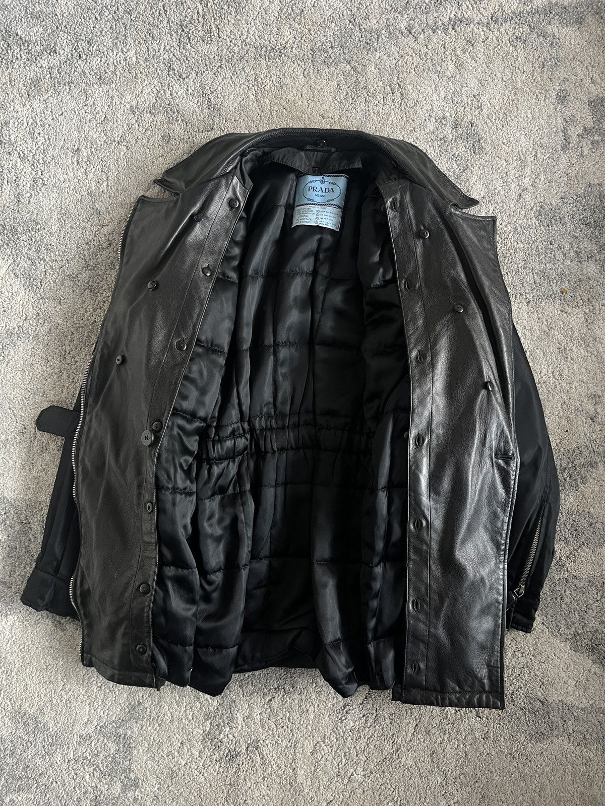 Prada Prada F/W1994 nylon & leather jacket Size M / US 6-8 / IT 42-44 - 10 Thumbnail