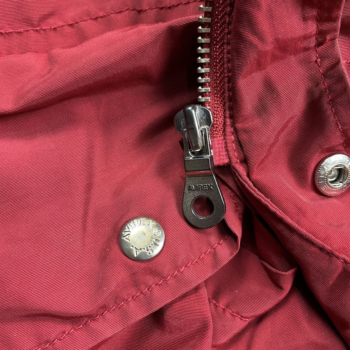 Avirex 1990s Avirex - Fishnet Masked Red Cargo Jacket Size US M / EU 48-50 / 2 - 17 Thumbnail